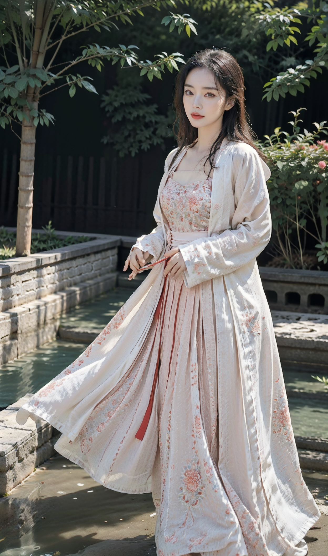 01599-4138113336-,(hanfu),(floral print_1.3),(pink see-through shirt),(green see-through print long skirt),(long sleeves),1 girl,full body,(long.png